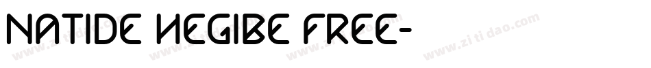 Natide Hegibe FREE字体转换